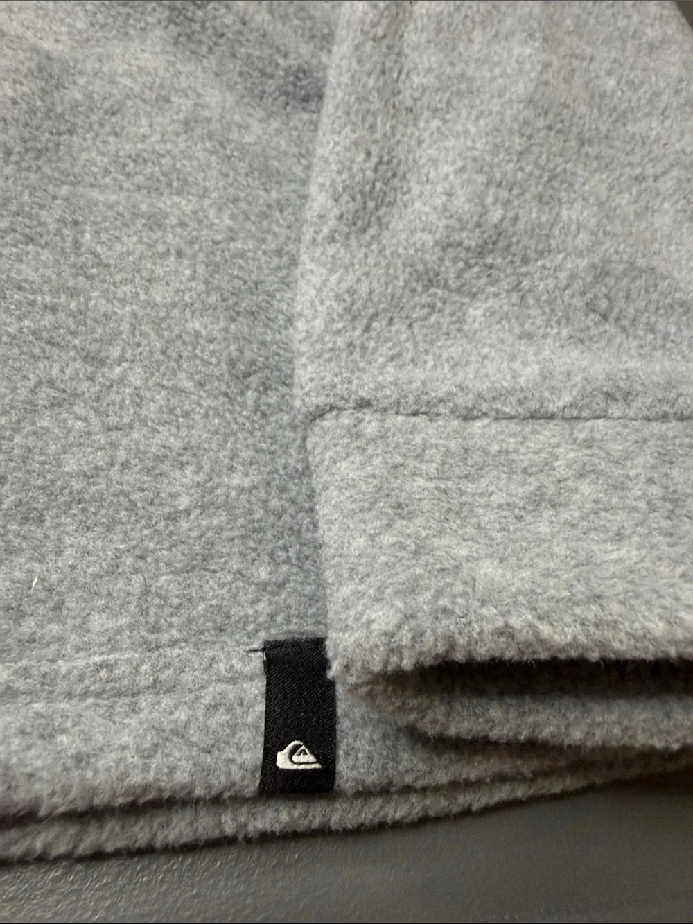 Kid’s Quiksilver Grey Fleece, Snap-front, Jacket - size: small/7-8 NWT
